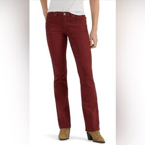 Lees Legendary Burgundy Mid-Rise Bootcut Jeans